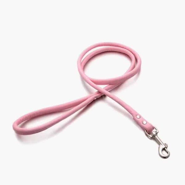 Hand-made Real Leather Pet Puppy Dog Leash for Small Dogs and Cats Lightweight Slender Genuine Leather Dog Leash Brown Red Green - Image 2