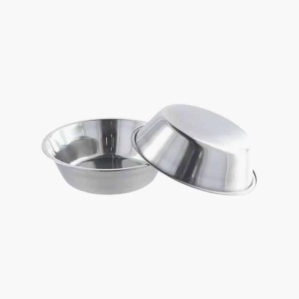Pet Supplies Large Capacity Dog Bowl Non-rust Stainless Steel Cat Water Feeder Bowls Silver Pet Food Container Kitten - Image 5