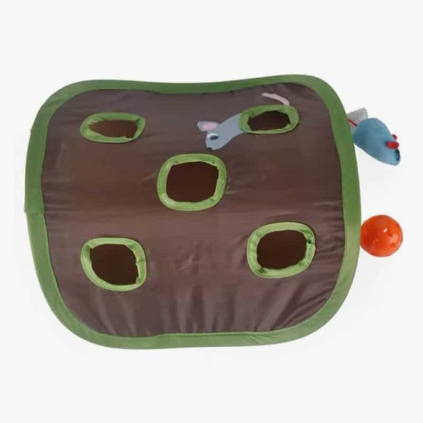 Cute Pet Cat Interactive Hide Seek Game 9 Holes Tunnel Mouse Hunt Intelligence Toy Pet Hidden Hole Kitten Foldable Toys - Image 4