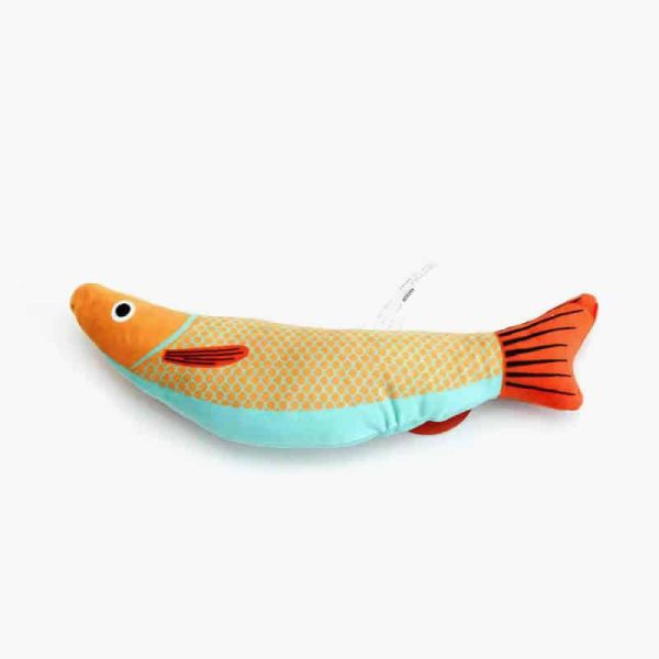 Cat Toy Catnip 3D Simulation Fish Goldfish Kitten Toys Pillowfish Interactive Sounding Cat Chew Bite Plush Toys Cat Supplies - Image 3