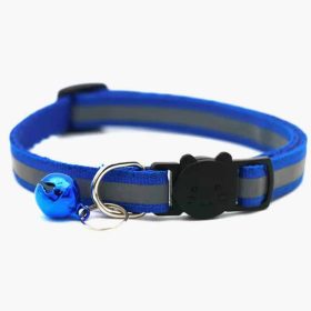 Mini Adjustable Dogs Collars Puppy Bell Necklace Bow Tie with Reflective Strips Cats Pattern Buckle Collars for Pets Accessories