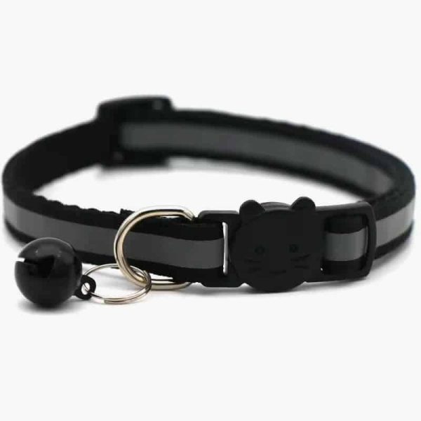 Mini Adjustable Dogs Collars Puppy Bell Necklace Bow Tie with Reflective Strips Cats Pattern Buckle Collars for Pets Accessories - Image 7